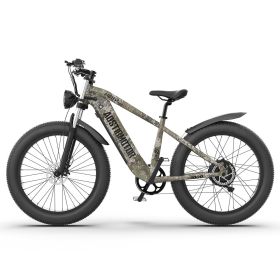 52V All-Terrain E-Bike  26x4.0 Fat Tire Electric Bike 20 AH Extended-Range Battery & Hydraulic Disc Brakes (Color: BLACK)