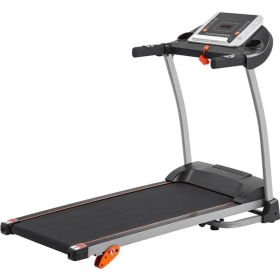 Easy Folding Treadmill For Home Use, 2.5HP Electric Running, Jogging & Walking Machine With Device Holder & Pulse Sensor, 3-Level Incline Adjusta (Color: BLACK)