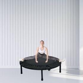 40 Inch Mini Exercise Trampoline For Adults Or Kids (Color: BLACK)